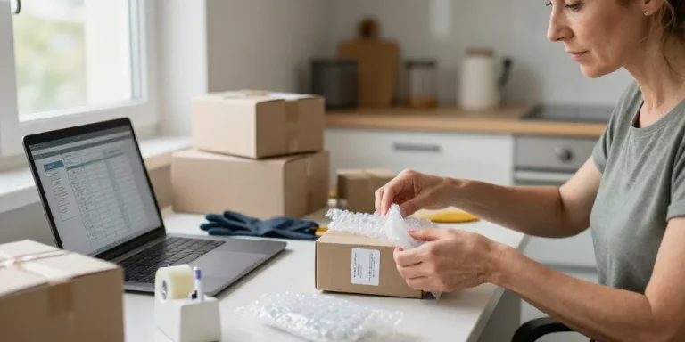 travailler à domicile emballage