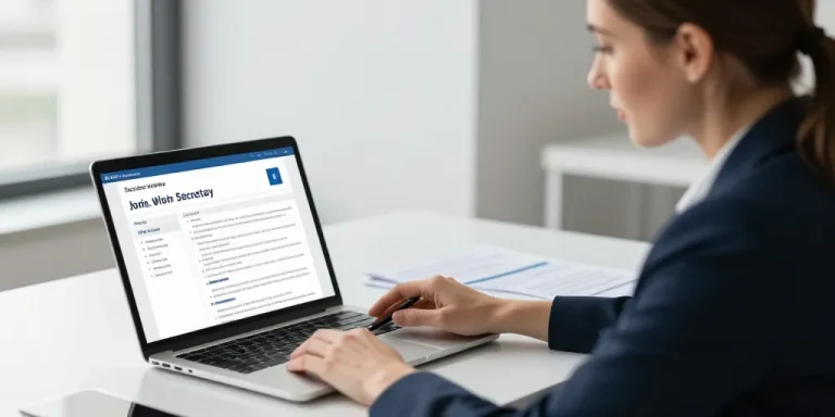 fiche poste secrétaire de direction