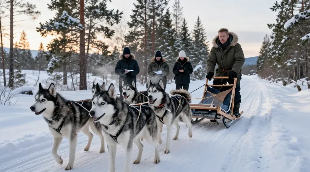 conducteur de chien de traineau